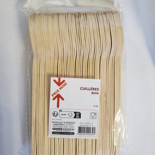 Cuillère bois x50