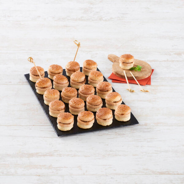 Mini burger au bloc de foie gras - 20 pièces