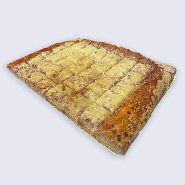 Plaque de pizza jambon / fromage - 48 ou 96 parts