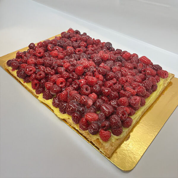 Tarte aux framboises - 12 ou 24 parts